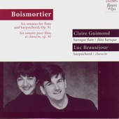 Boismortier: Six sonatas for flute and harpsichord, Op. 91 artwork