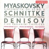 Myaskovsky: Sinfonietta in C Minor - Schnittke: Sonata No. 1 - Denisov: 5 Caprices of Paganini artwork