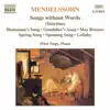 Mendelssohn: Songs Without Words (Selection) album lyrics, reviews, download