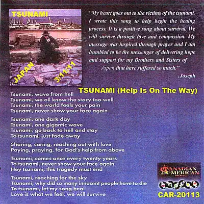 Tsunami (Help Is On the Way) - Single - Joey Welz