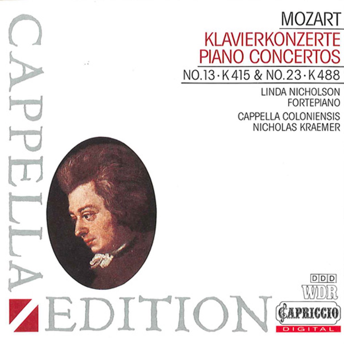 ‎Mozart: Piano Concertos Nos. 13 & 23 by Nicholas Kraemer, Cappella ...