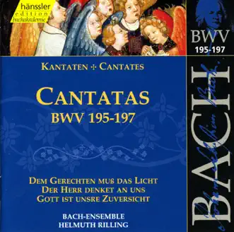 Bach, J.S.: Cantatas, Bwv 195-197 by Andreas Schmidt, Elisabeth Graf, Shihomi Inoue-Heller, Oly Pfaff, Stuttgart Gachinger Kantorei, Helmuth Rilling, Wurttemberg Chamber Orchestra of Heilbronn, Doris Soffel, Aldo Baldin, Niklaus Tüller, Stuttgart Bach Collegium, Philippe Huttenlocher, Costanza Cuccaro & Mechthild Georg album reviews, ratings, credits