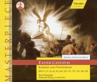 Bach, J.S.: Cantatas (Easter) - Bwv 6, 31, 34, 42, 43, 108, 128, 172, 175, 182, 184, 249 by Doris Soffel, Philippe Huttenlocher, Aldo Baldin, Stuttgart Gachinger Kantorei, Helmuth Rilling, Stuttgart Bach Collegium, Arleen Auger, Adalbert Kraus, Julia Hamari, Wolfgang Schone, Indiana University Chamber Singers, Carolyn Watkinson, Walter Heldwein, Edith Wiens, Peter Schreier, Gabriele Schreckenbach, Lutz-Michael Harder, Eva Csapó, Frankfurt Kantorei, Helen Watts, Gabrielle Schnaut & Niklaus Tüller album reviews, ratings, credits