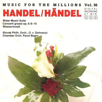 Music for the Millions, Vol. 36: Handel by Slovak Chamber Orchestra & Bratislava Chamber Orchestra album reviews, ratings, credits