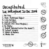 Live In Nottingham - 20th December 2004 album lyrics, reviews, download