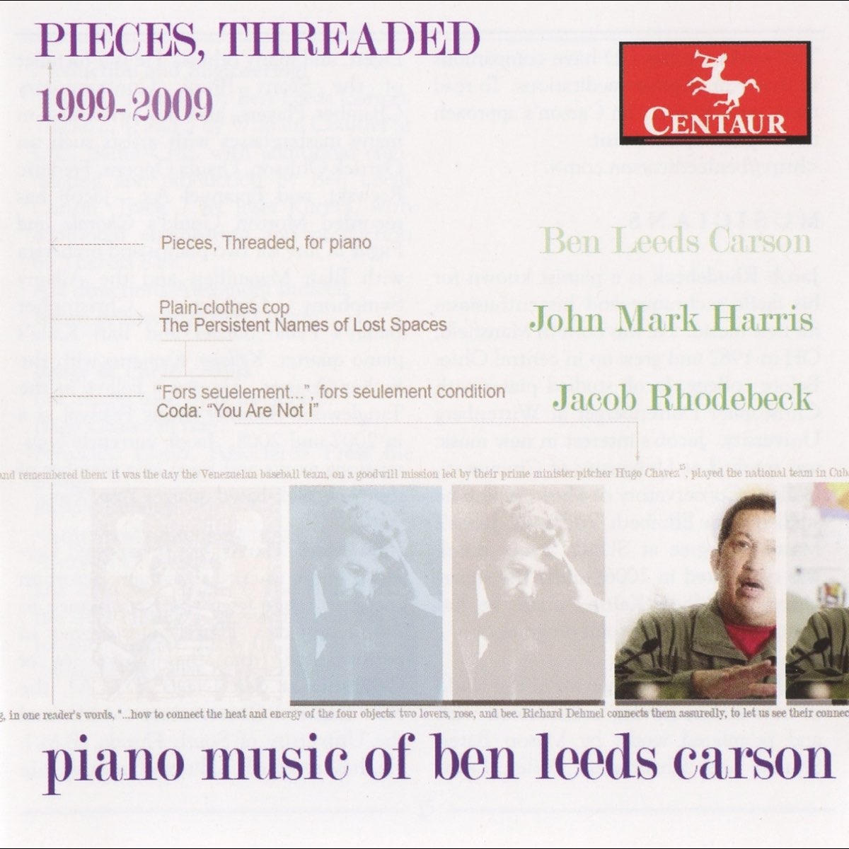 Ben Leeds Carson Jacob Rhodebeck John Mark Harrisの Pieces Threaded Piano Music Of Ben Leeds Carson をapple Musicで