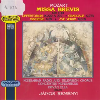 Ave verusm Corpus K. 618 Motet by János Reményi, Hungarian Radio and Television Chorus, Concertus Hungaricus & István Ella song reviws