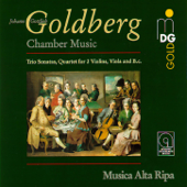 Goldberg: Trio Sonatas - Musica Alta Ripa