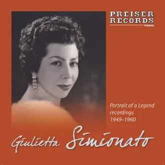 Giulietta Simionato - Portrait of a Legend by Giulietta Simionato, Argeo Quadri, Mario Rossi, Fernando Previtali, Arturo Basile, Carlo Maria Giulini, Alberto Erede, Sir Georg Solti, Luciano Bettarini, Herbert von Karajan, Vienna Philharmonic, Franco Ghione, Nino Sanzogno, Ettore Bastianini, Milan Symphony Orchestra, Orchestra Sinfonica Di Torino Della RAI, Orchestra Sinfonica RAI Milano, Orchestra del Teatro alla Scala di Milano, Orchestra of the Maggio Musicale Fiorentino, Orchestra of the Accademia di Santa Cecilia & Coro di Torino della RAI album reviews, ratings, credits