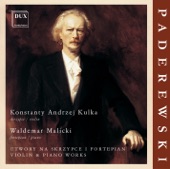 Paderewski: Violin & Piano Works artwork