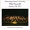 Caccia and Chorale - Mississippi State University Wind Ensemble & Elva Kaye Lance lyrics