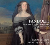 Pandolfi Mealli: Sonate à violino solo, Op. 3 artwork