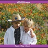 Dusty Blue Socks - Wildflowers