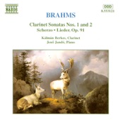 Brahms: Clarinet Sonatas Nos. 1 & 2, Scherzo and Lieder, Op. 91 artwork