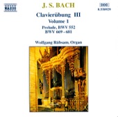 Bach: Clavierubung III, Vol. 1