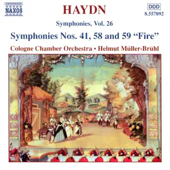 Haydn: Symphonies Nos. 41, 58 & 59 by Cologne Chamber Orchestra & Helmut Müller-Brühl album reviews, ratings, credits