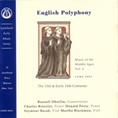 Music of the Middle Ages, Vol 4:  English Polyphony of the 13th & Early 14th Centuries artwork