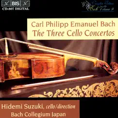 C. P. E. Bach: The Three Cello Concertos by Bach Collegium Japan & Hidemi Suzuki album reviews, ratings, credits