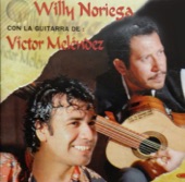 Willy Noriega con la guitarra de Víctor Meléndez