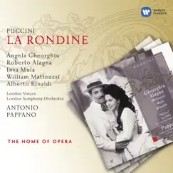 La Rondine, Act II: Bevo al tuo fresco sorriso (Ruggero/Magda/Lisette/Prunier/Coro) Song Lyrics