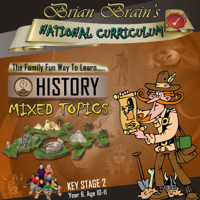 Russell Webster - Brian Brain's National Curriculum KS2 Y6 History Mixed Topics (Unabridged) artwork