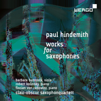 clair-obscur Saxophonquartett - Hindemith: Works for Saxphones artwork