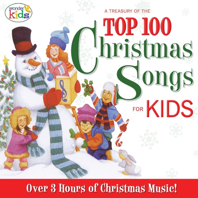 A Treasury of the Top 100 Christmas Songs for Kids! Album Cover