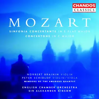 Mozart: Sinfonia concertante & Concertone by Sir Alexander Gibson, English Chamber Orchestra, Norbert Brainin & Peter Schidlof album reviews, ratings, credits