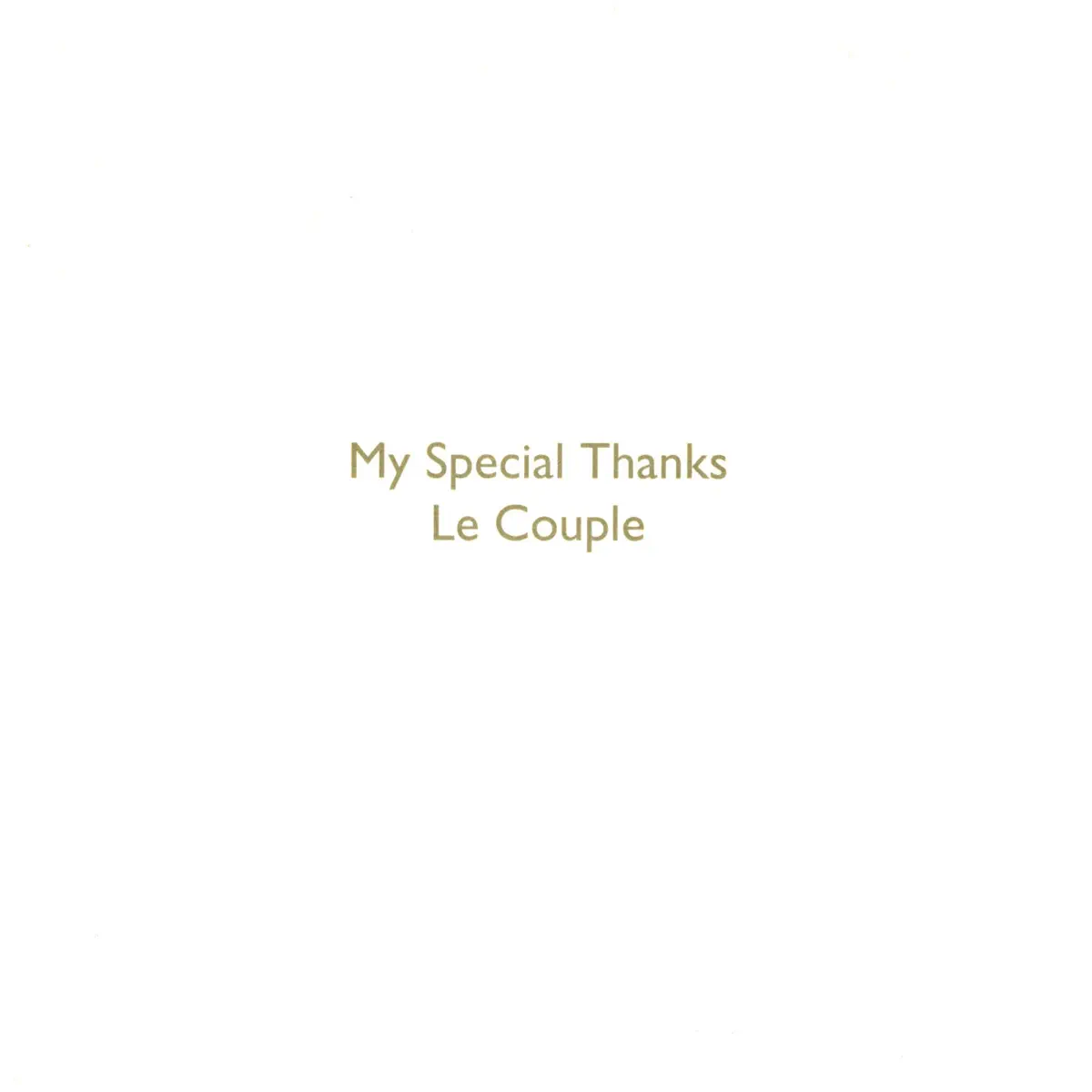 Le Couple - My special thanks (1999) [iTunes Plus AAC M4A]-新房子