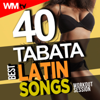 Various Artists - 40 Tabata Best Latin Songs Workout Session (20 Sec. Work and 10 Sec. Rest Cycles With Vocal Cues / High Intensity Interval Training Compilation for Fitness & Workout) artwork