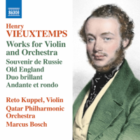 Reto Kuppel, Qatar Philharmonic Orchestra & Marcus Bosch - Vieuxtemps: Works for Violin & Orchestra artwork