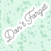 Don't Forget - Single