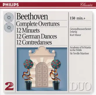 Beethoven: Complete Overtures - 12 Minuets - 12 German Dances - 12 Contredances by Academy of St Martin in the Fields, Gewandhausorchester, Kurt Masur & Sir Neville Marriner album reviews, ratings, credits