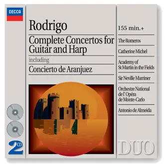 Rodrigo: Complete Concertos for Guitar & Harp by Academy of St Martin in the Fields, Antonio de Almeida, Orchestre national de l'Opéra de Monte-Carlo, Sir Neville Marriner & The Romeros album reviews, ratings, credits