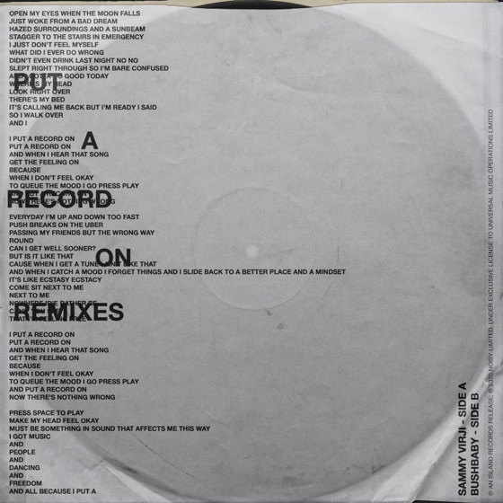 Cover artwork for Put A Record On