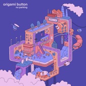 Origami Button - Rot