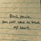 Bitch, Please. - Erich Joseph lyrics