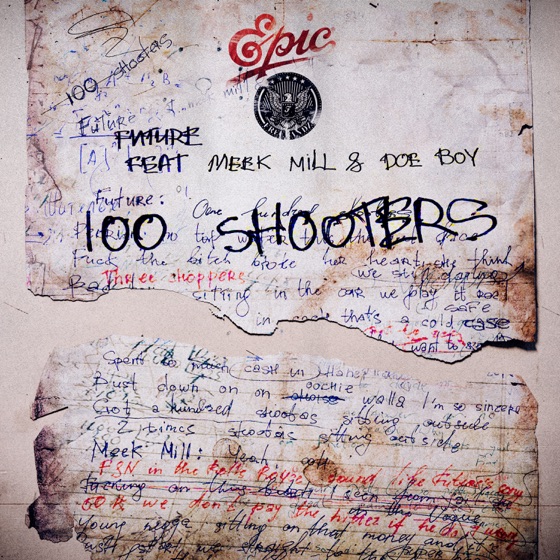 Cover artwork for 100 Shooters (feat. Meek Mill & Doe Boy)