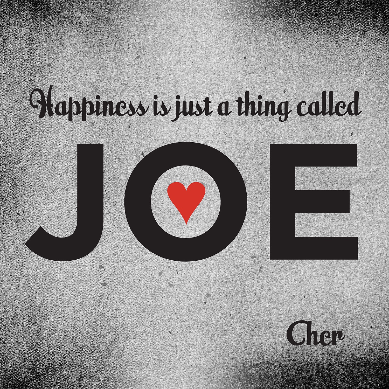 Cher - Happiness Is Just a Thing Called Joe - Single