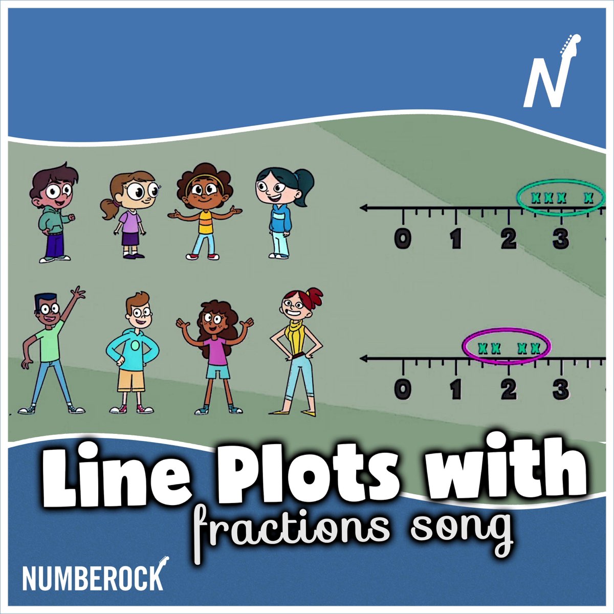 ‎Apple Music에서 감상하는 Numberock의 Line Plots with Fractions Song Single