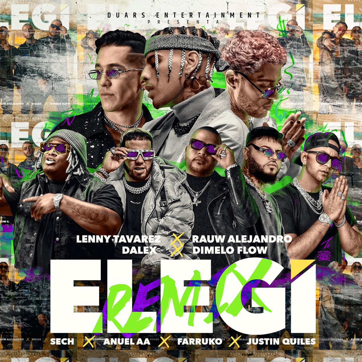 Elegí (feat. Farruko, Anuel AA, Sech, Dímelo Flow & Justin Quiles) [Remix]  - Single by Rauw Alejandro, Dalex & Lenny Tavárez on Apple Music