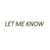 Let Me Know - Single