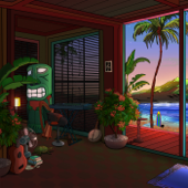 After Sunset - Living Room