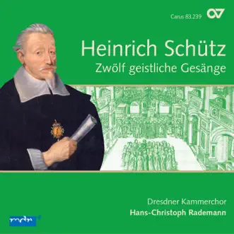 12 Geistliche Gesänge, Op. 13: VII. Meine Seele erhebt den Herren, SWV 426 by Dorothee Mields, Marie Luise Werneburg, David Erler, Stefan Kunath, Tobias Mathger, Georg Poplutz, Irene Klein, Sebastian Knebel, Dresdner Barockorchester, Dresdner Kammerchor & Hans-Christoph Rademann song reviws