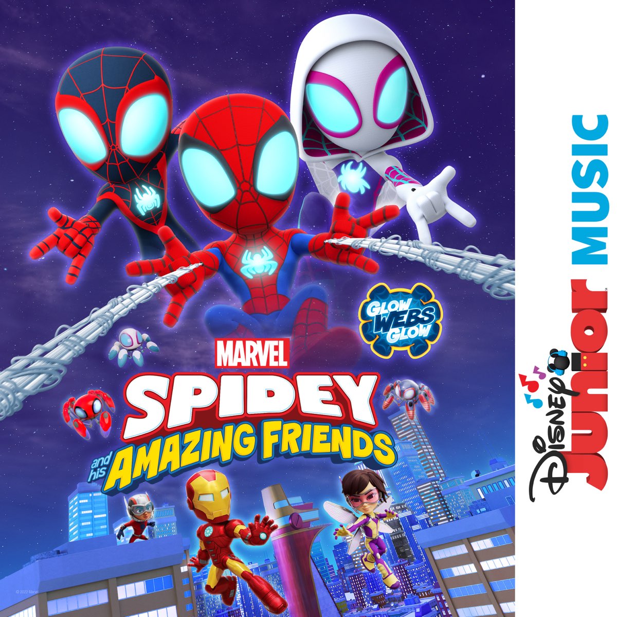 ‎Disney Junior Music: Marvel's Spidey and His Amazing Friends - Glow Webs  Glow - Single de Marvel's Spidey and His Amazing Friends - Cast, Patrick  Stump & Disney Junior en Apple Music