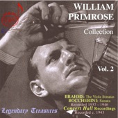William Primrose Collection, Vol. 2: Brahms artwork
