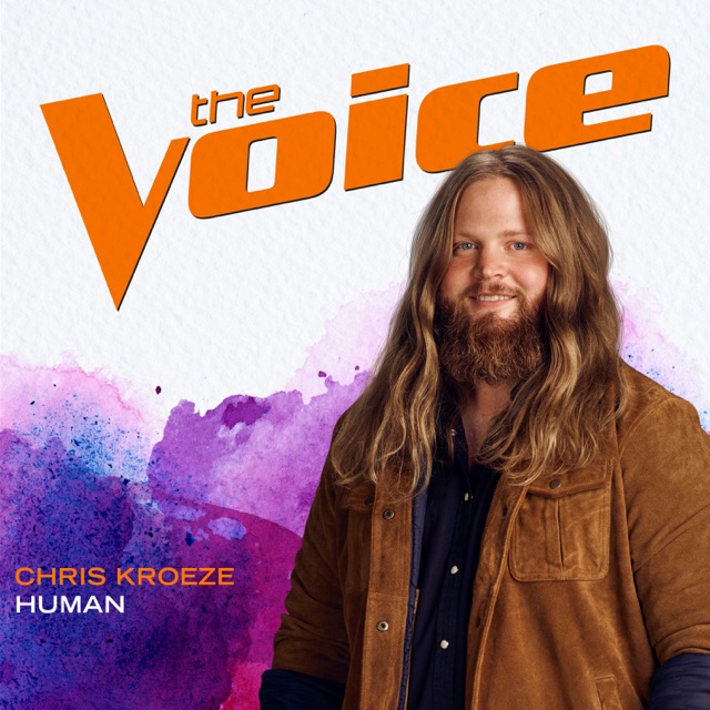 Chris Kroeze Human (The Voice Performance) - Single Album Cover