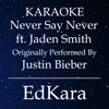 Never Say Never (Originally Performed by Justin Bieber feat. Jaden Smith) [Karaoke No Guide Melody Version] - Single