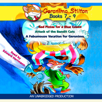 Geronimo Stilton - Geronimo Stilton: Books 7-9: #7: Red Pizzas for a Blue Count; #8: Attack of the Bandit Cats; #9: A Fabulous Vacation for Geronimo (Unabridged) artwork