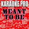 Meant To Be (Originally Performed by Bebe Rexha & Florida Georgia Line) [Karaoke Version] - Single album lyrics, reviews, download
